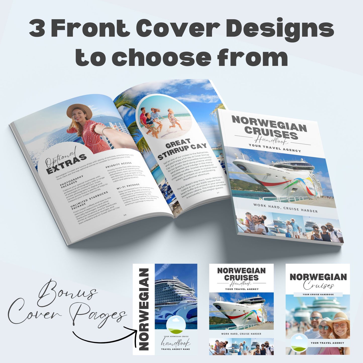 Norwegian Cruise Handbook Canva Template