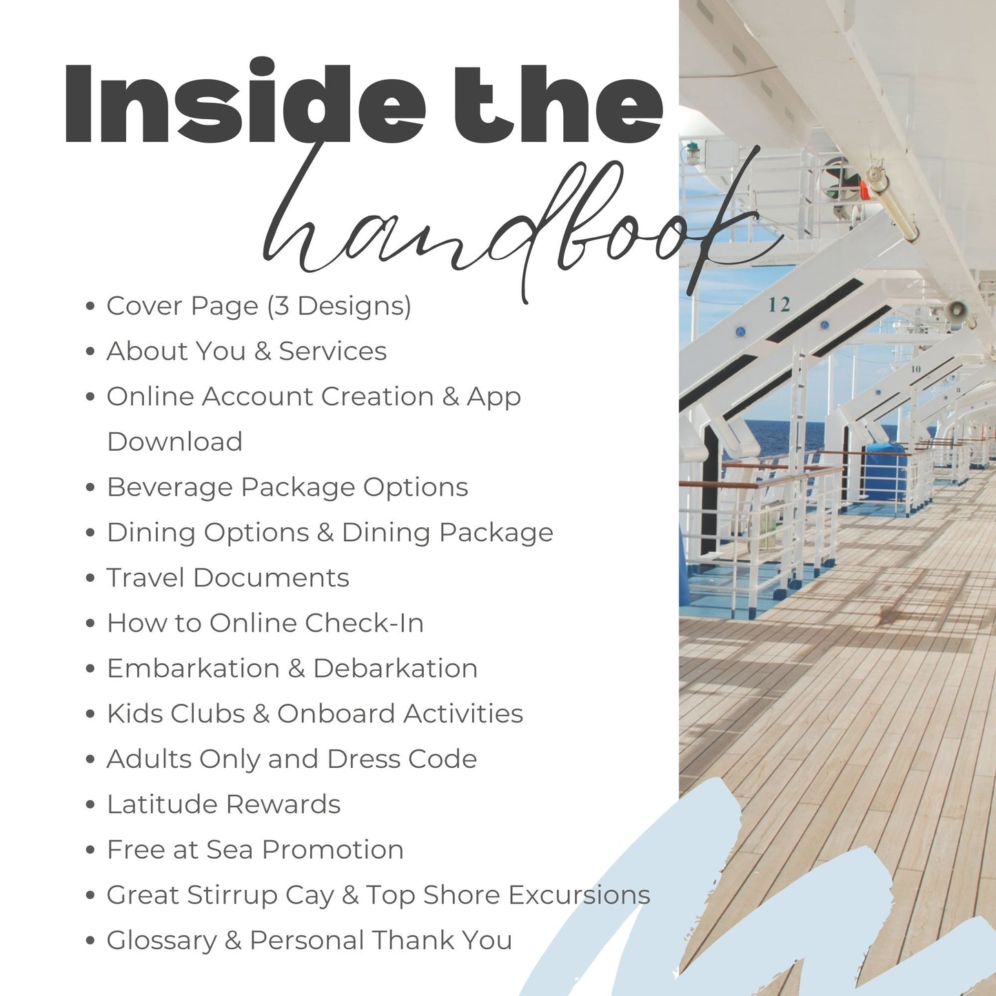 Norwegian Cruise Handbook Canva Template