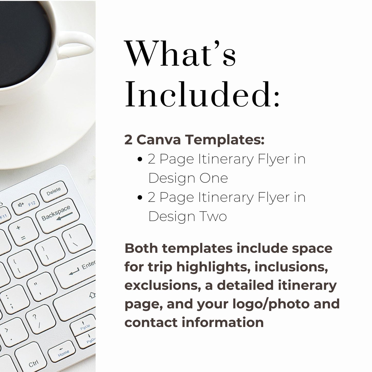 Travel Agent Itinerary Flyer Template Duo In Canva