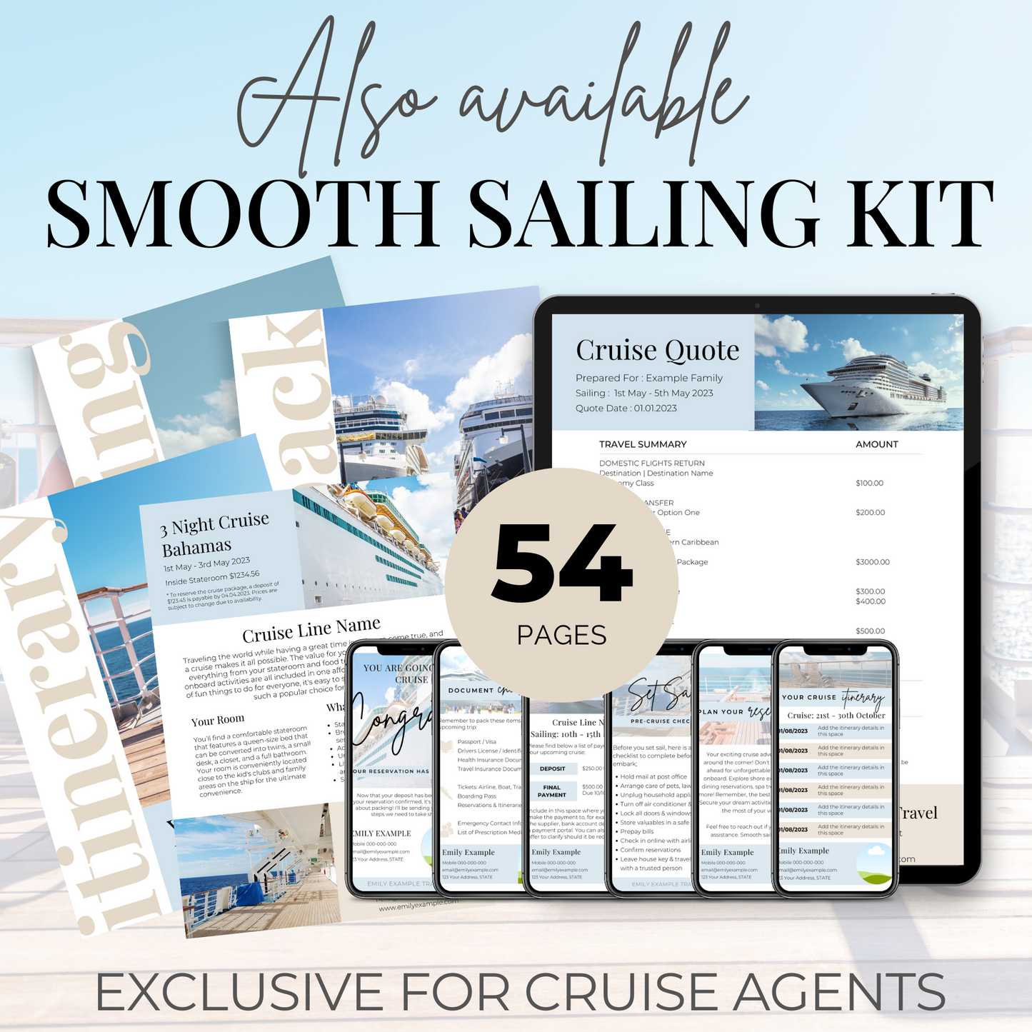 Cruise Specialist Itinerary - Canva Template