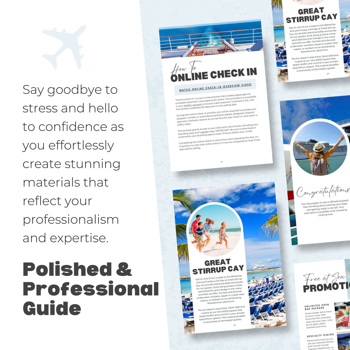 Norwegian Cruise Handbook Canva Template