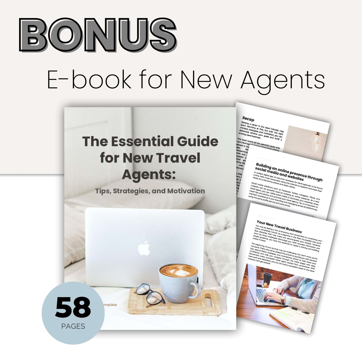 Whole Shop Bundle for Travel Agents - Canva Template