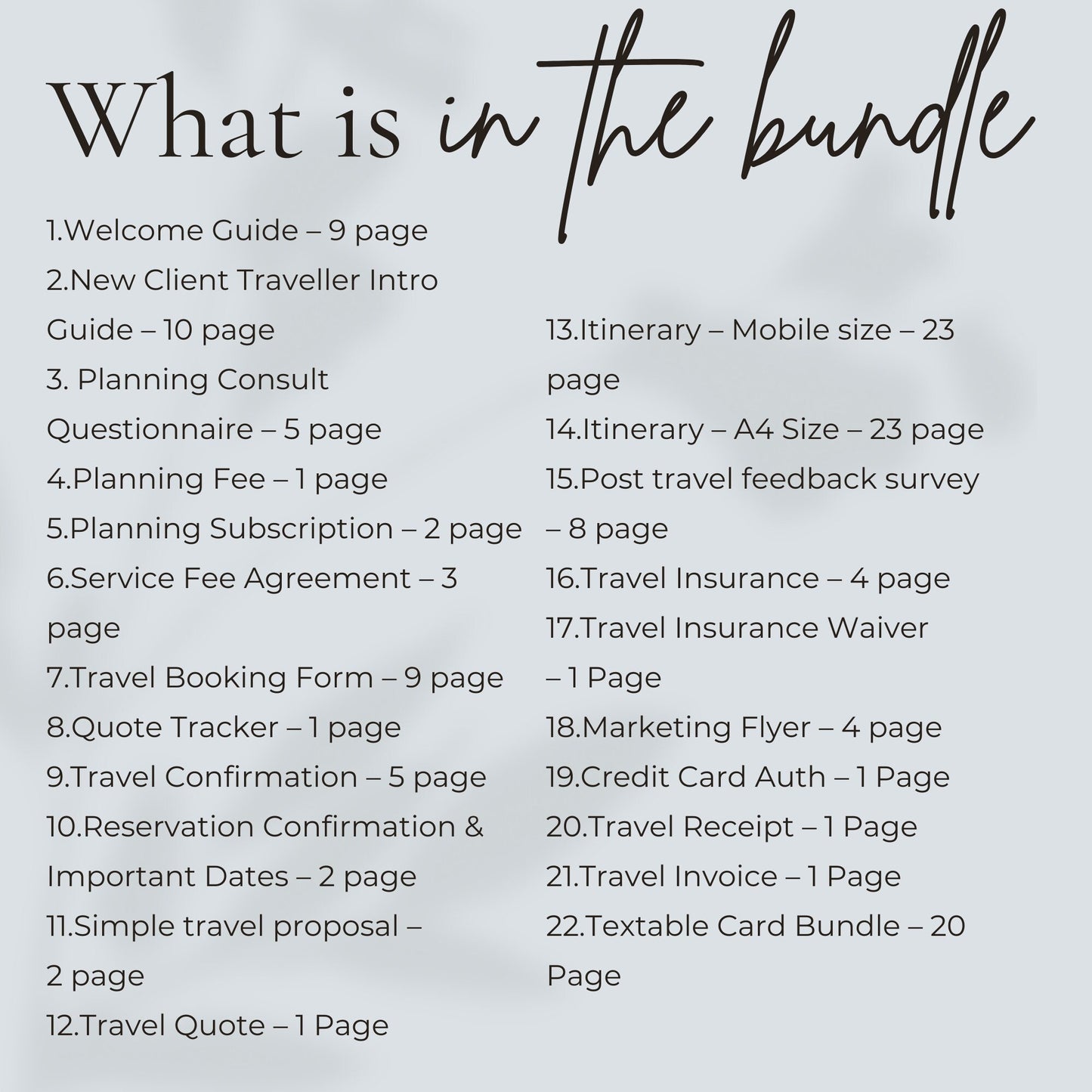 Whole Shop Bundle for Travel Agents - Canva Template