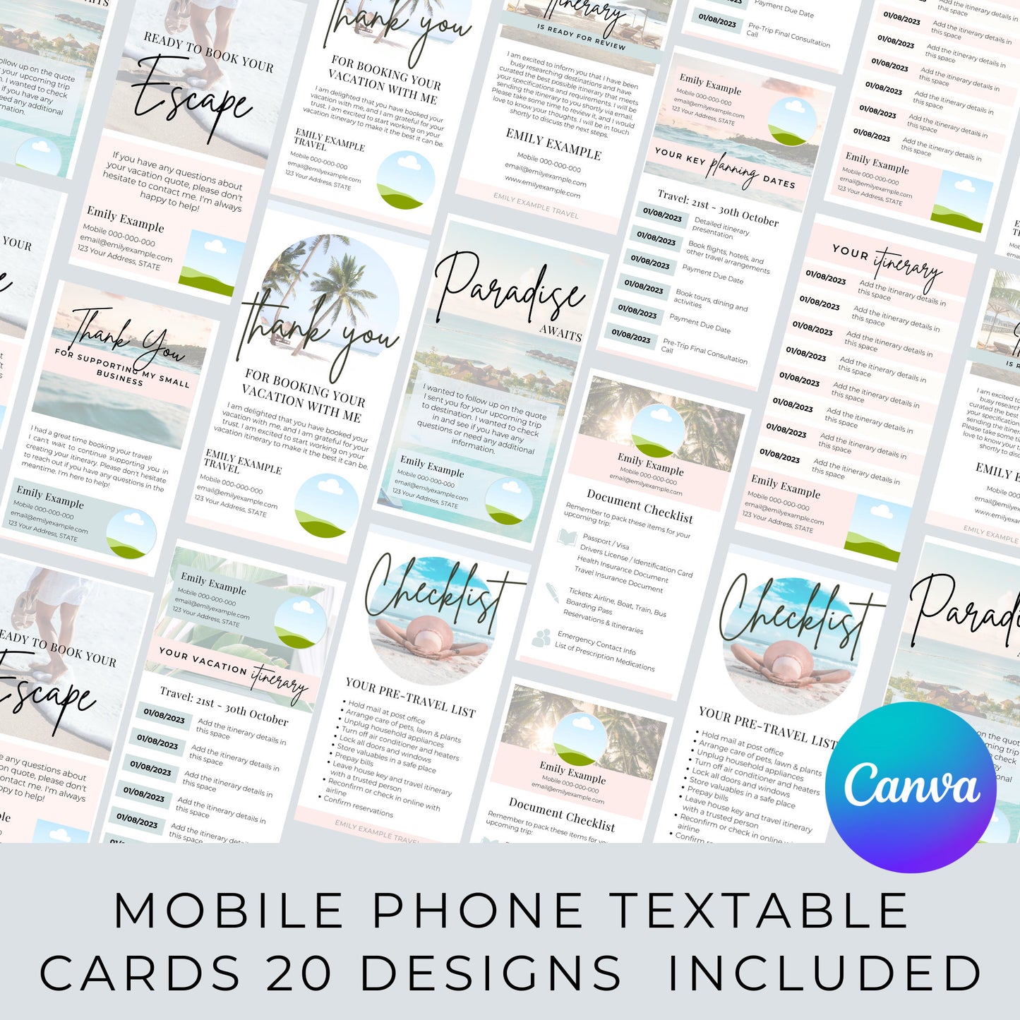 Whole Shop Bundle for Travel Agents - Canva Template