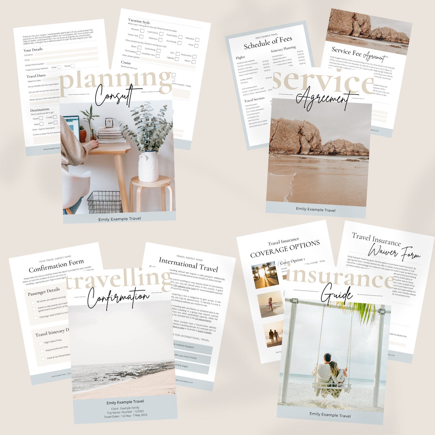 Whole Shop Bundle for Travel Agents - Canva Template