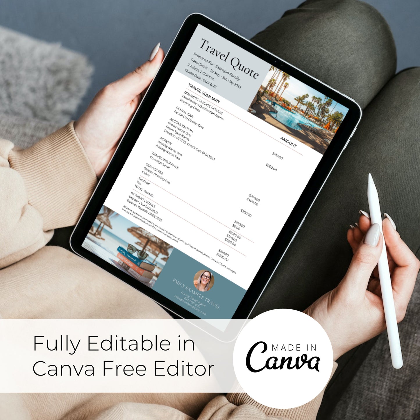 Vacation Quote Canva Template