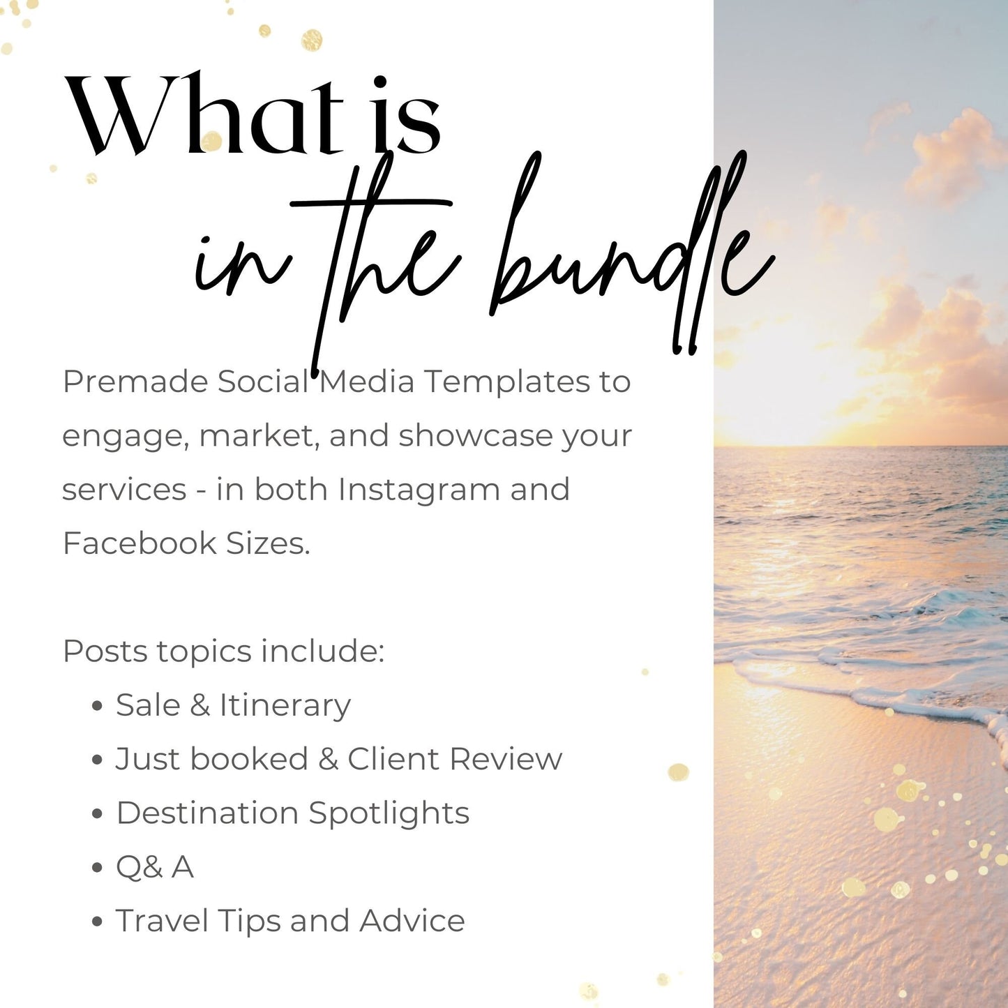 Travel Agent Marketing Social Media Canva Templates