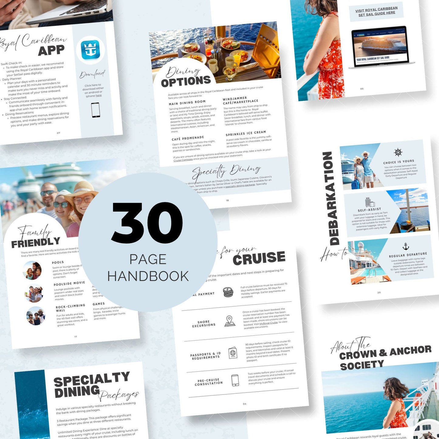 Royal Caribbean Cruise Canva Template Collection