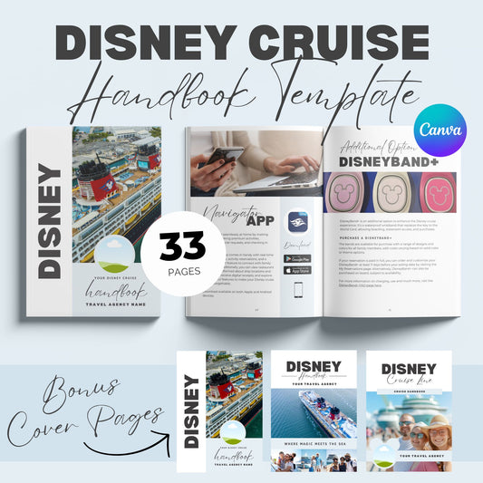 Disney Cruise Handbook Canva Template