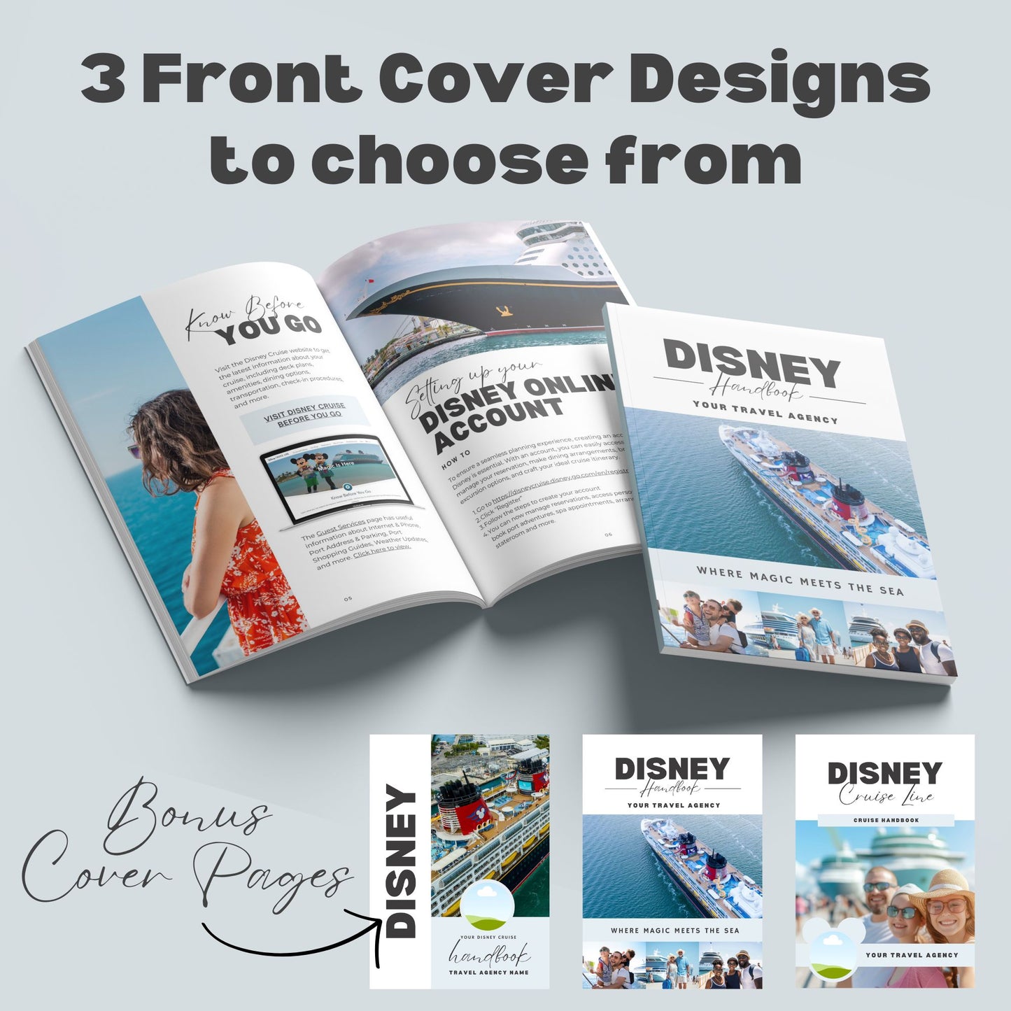 Disney Cruise Handbook Canva Template
