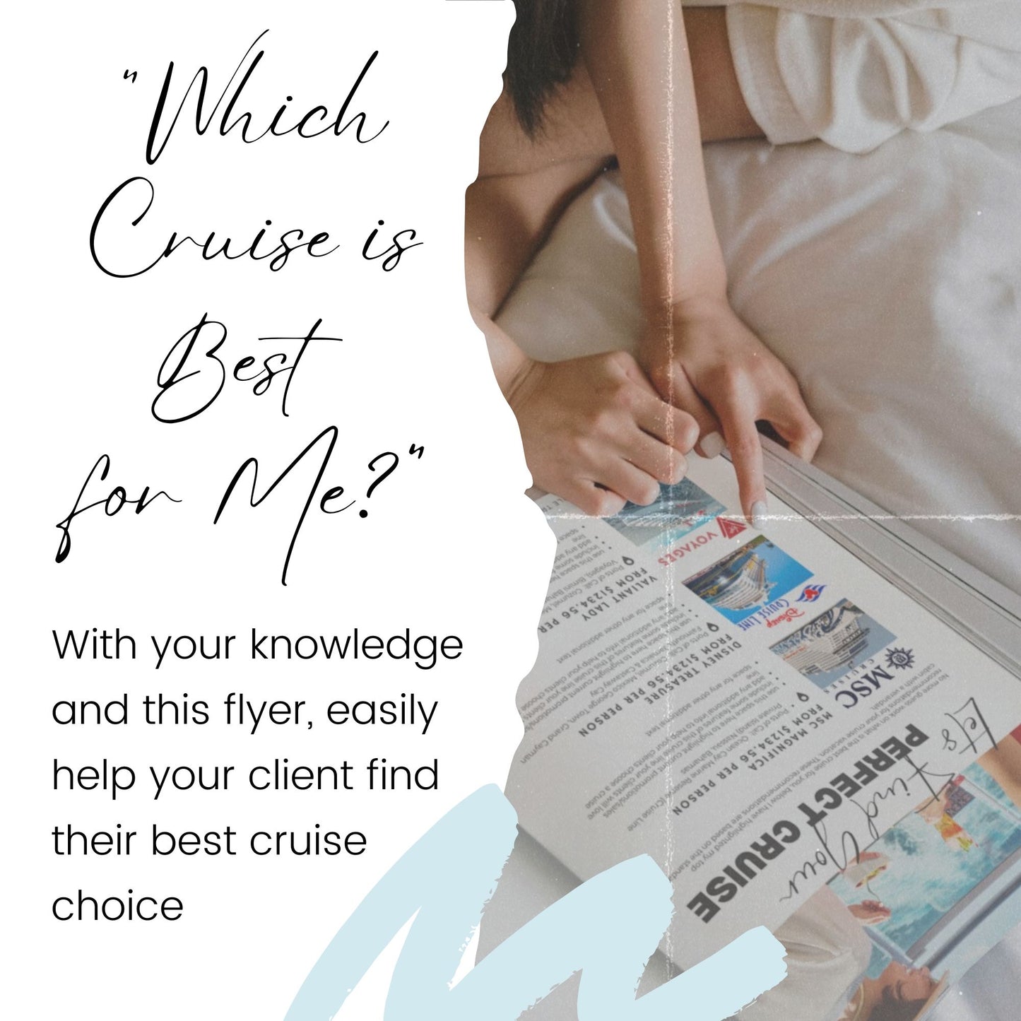 Cruise Perks and Company Comparison Flyer made in Canva