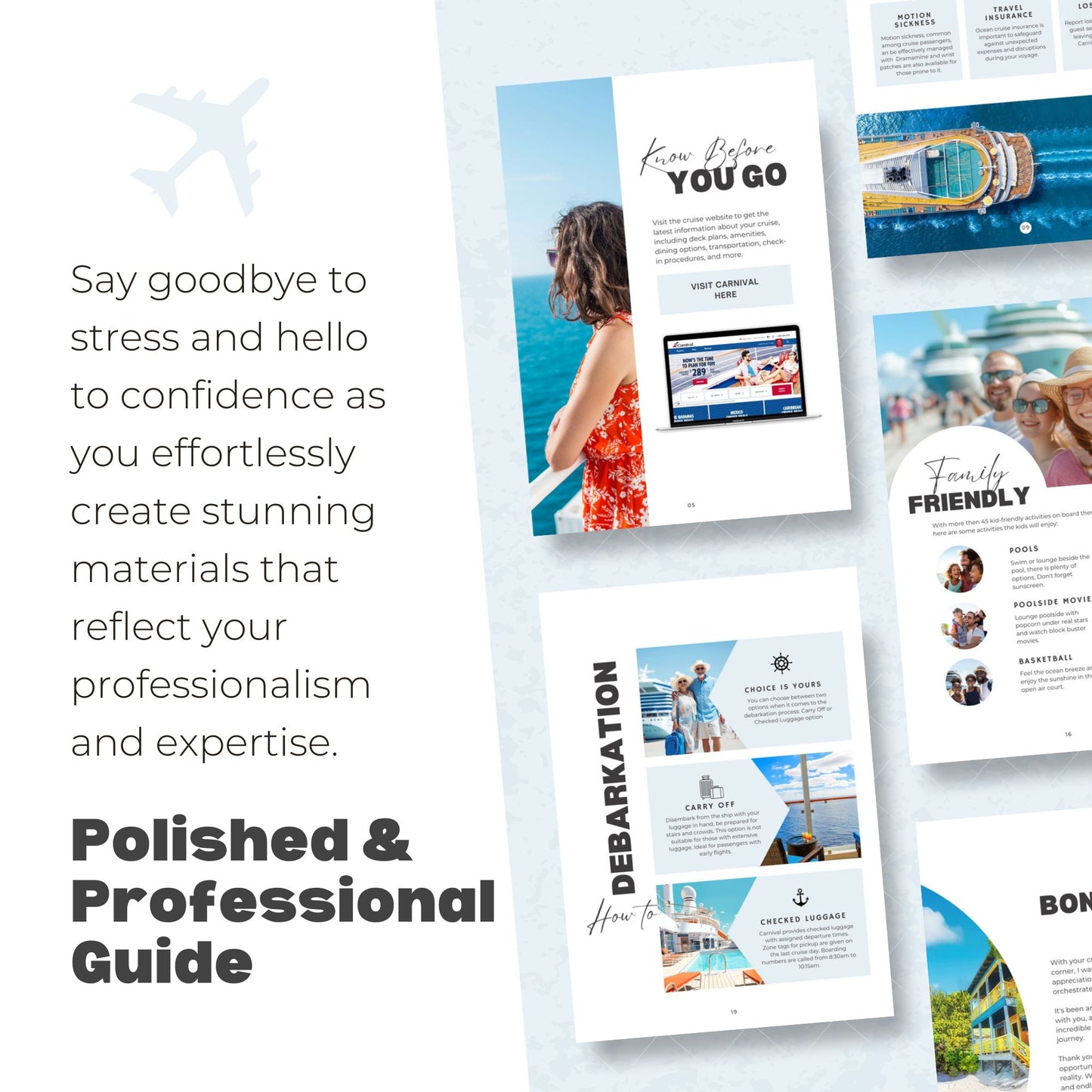 Carnival Cruise Handbook Canva Template