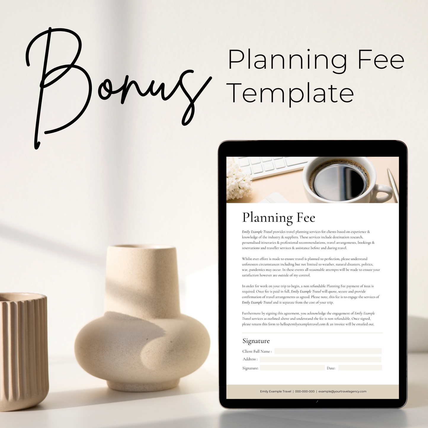 Booking Bliss: Canva Booking Bundle for Travel Agent