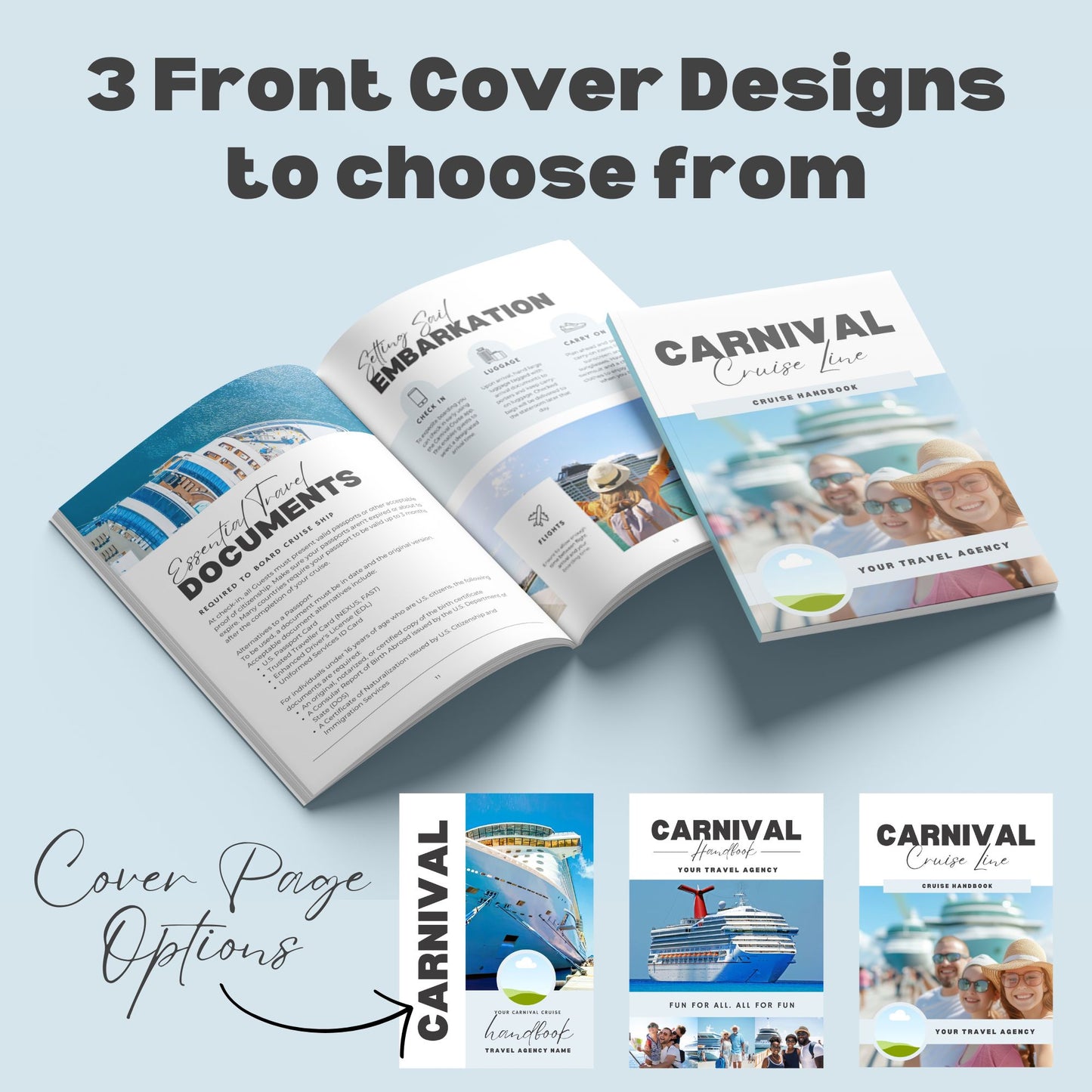 Carnival Cruise Handbook Canva Template