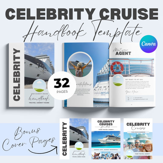 Celebrity Cruise Handbook Canva Template