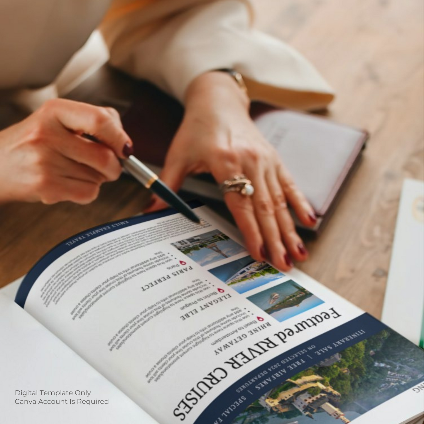 River Cruise Promo Flyer Canva Template | Viking River Cruises | Avalon Waterways | AmaWaterways