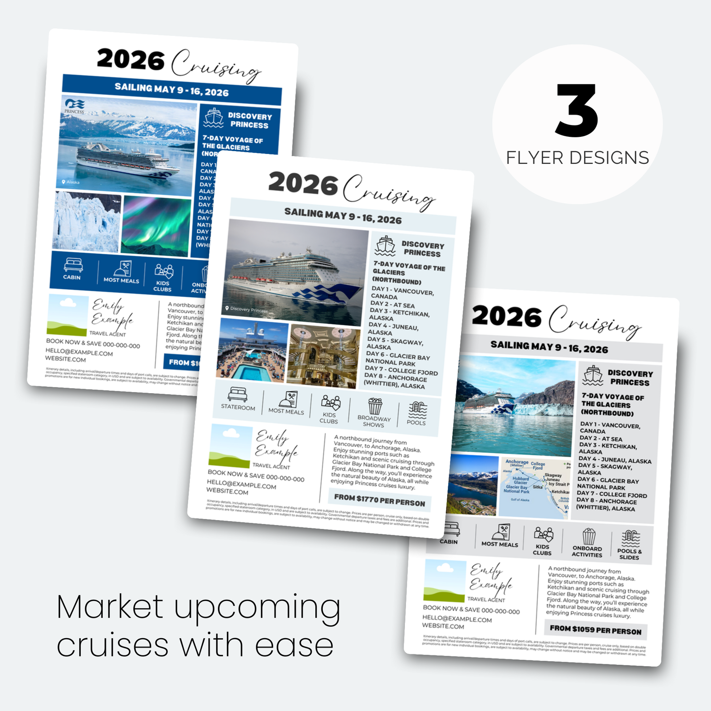 Princess Cruise Canva Template Collection
