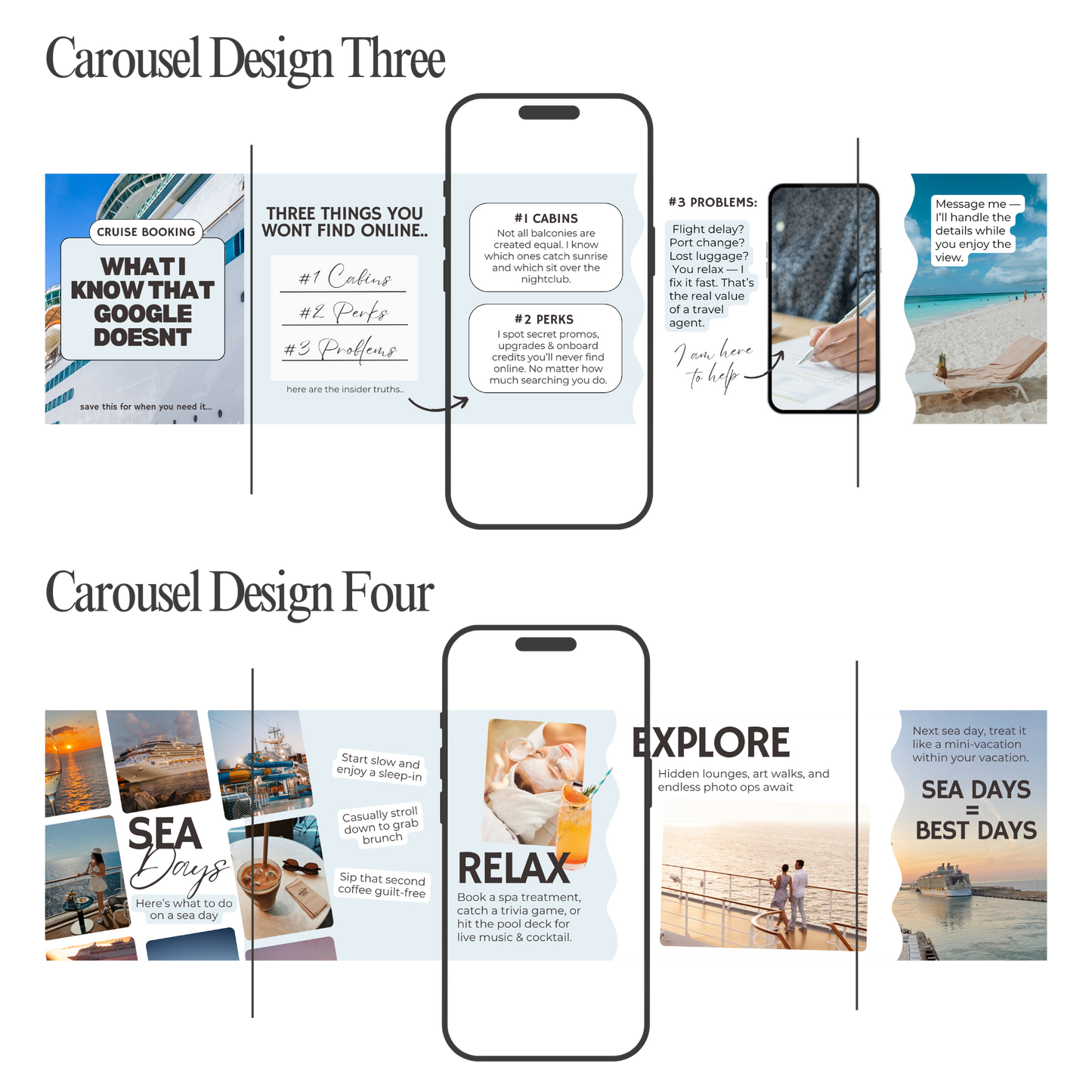 Seamless Carousel Template: Ocean Cruise Version