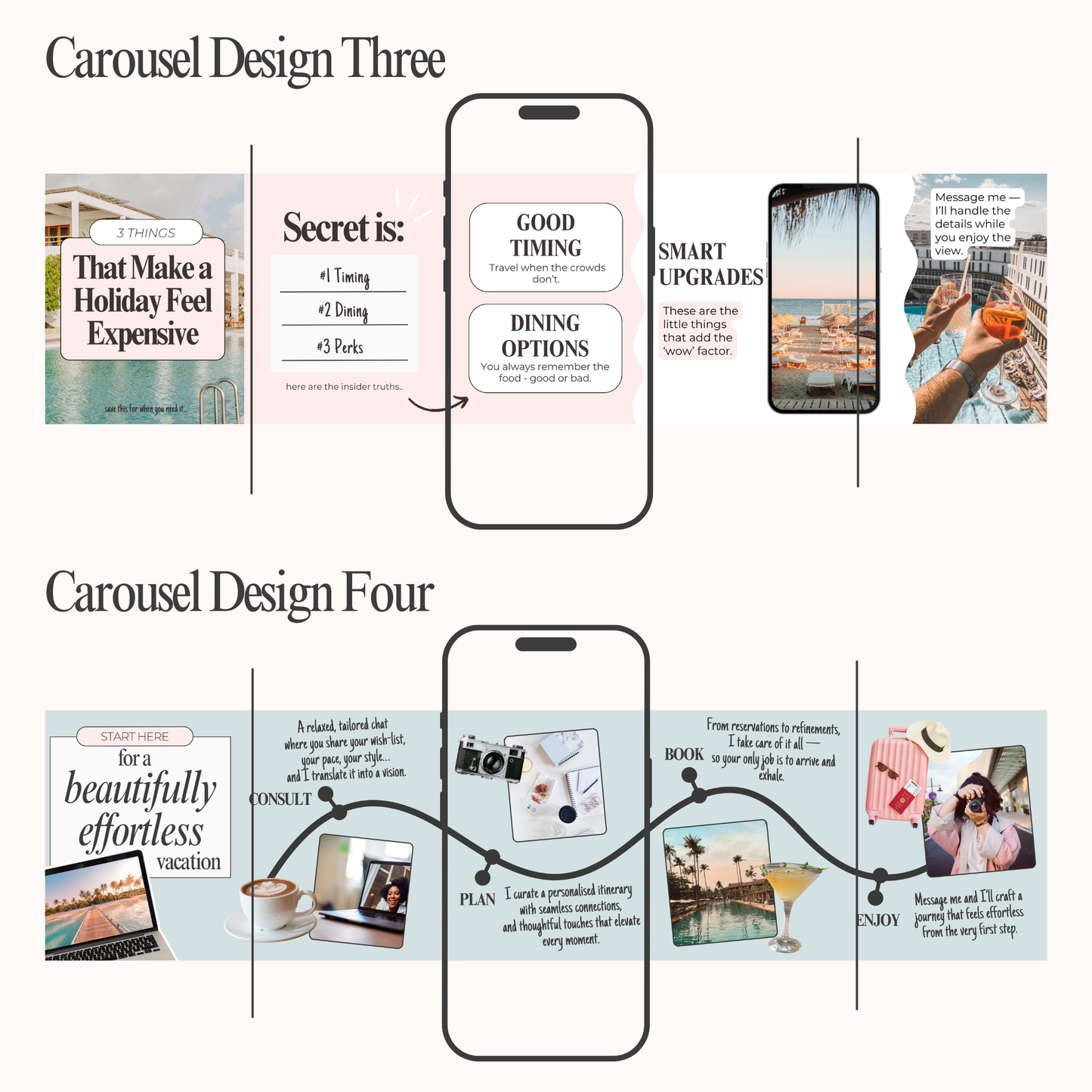 Seamless Carousel Template: Pastel Shores