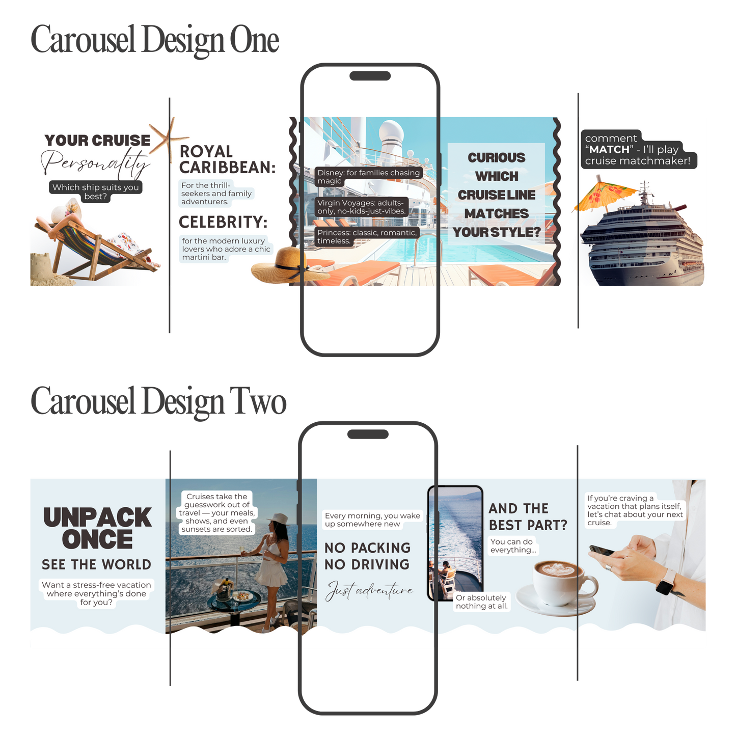 Seamless Carousel Template: Ocean Cruise Version