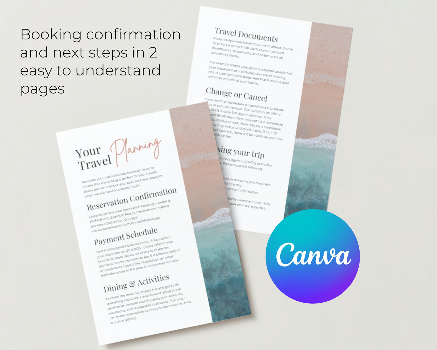 Quote to Booked - Canva Template
