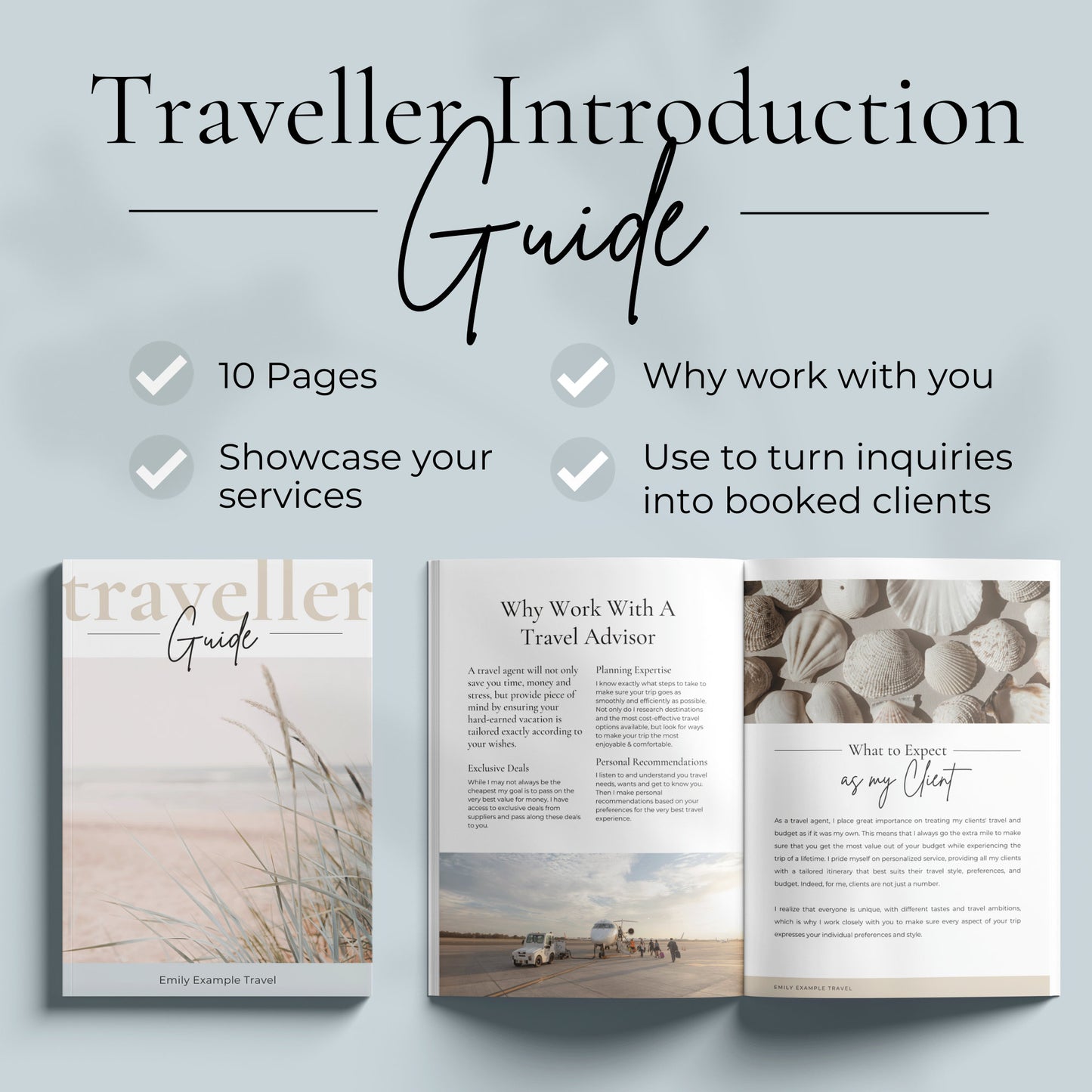 Booking Bliss: Canva Booking Bundle for Travel Agent