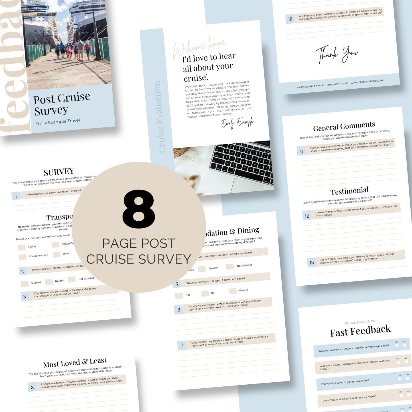Smooth Sailing Kit - Canva Templates for Travel Agents