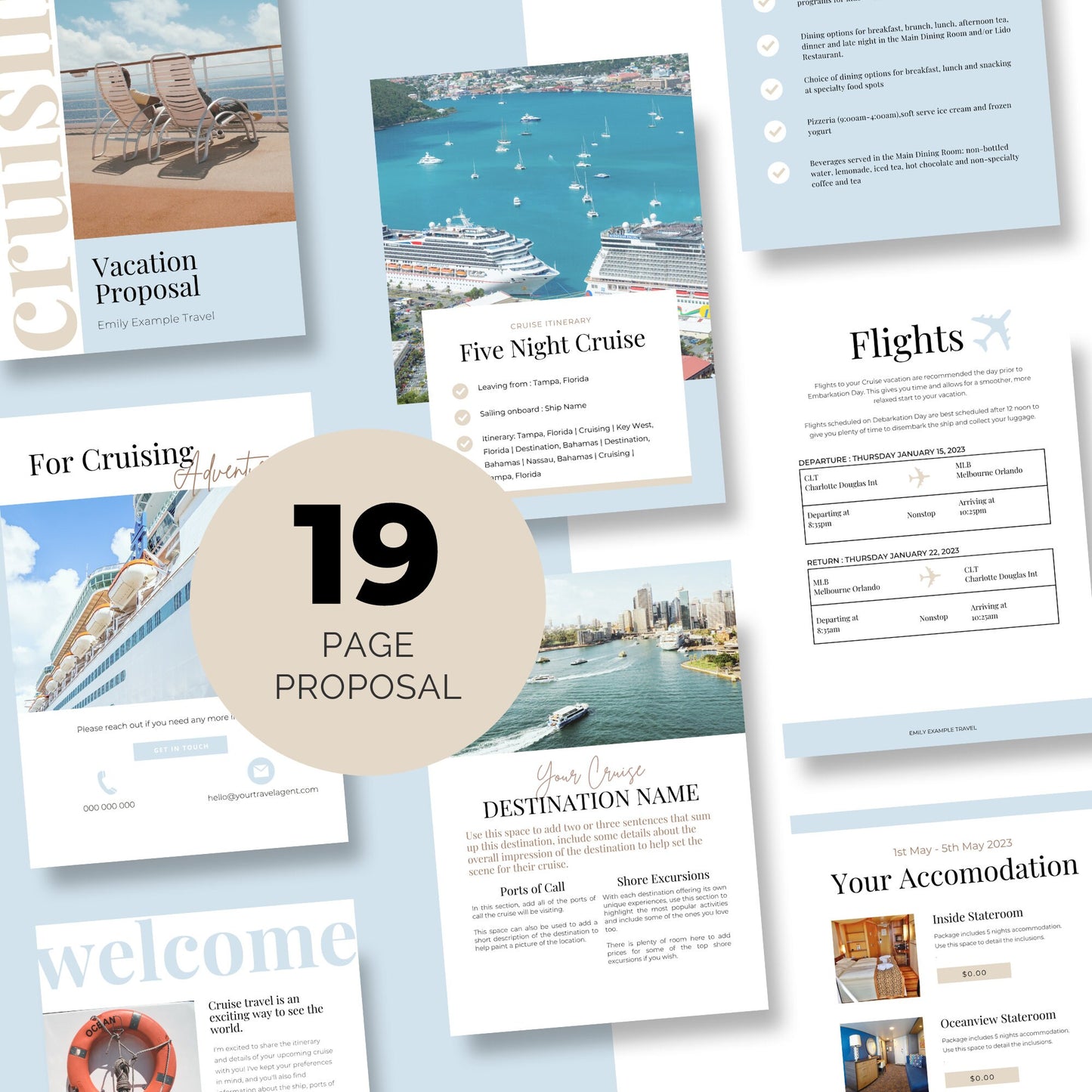 Smooth Sailing Kit - Canva Templates for Travel Agents