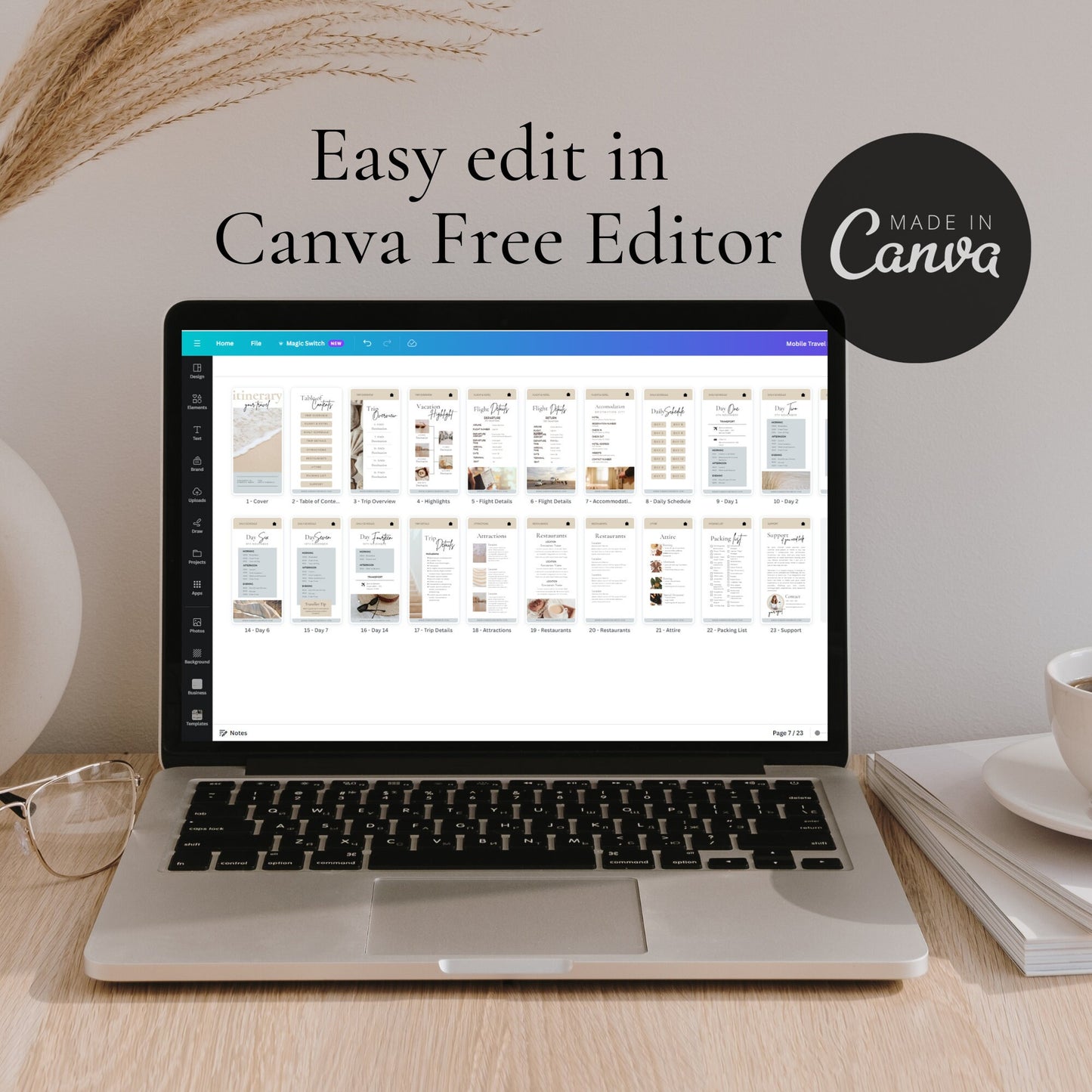 Booking Bliss: Canva Booking Bundle for Travel Agent